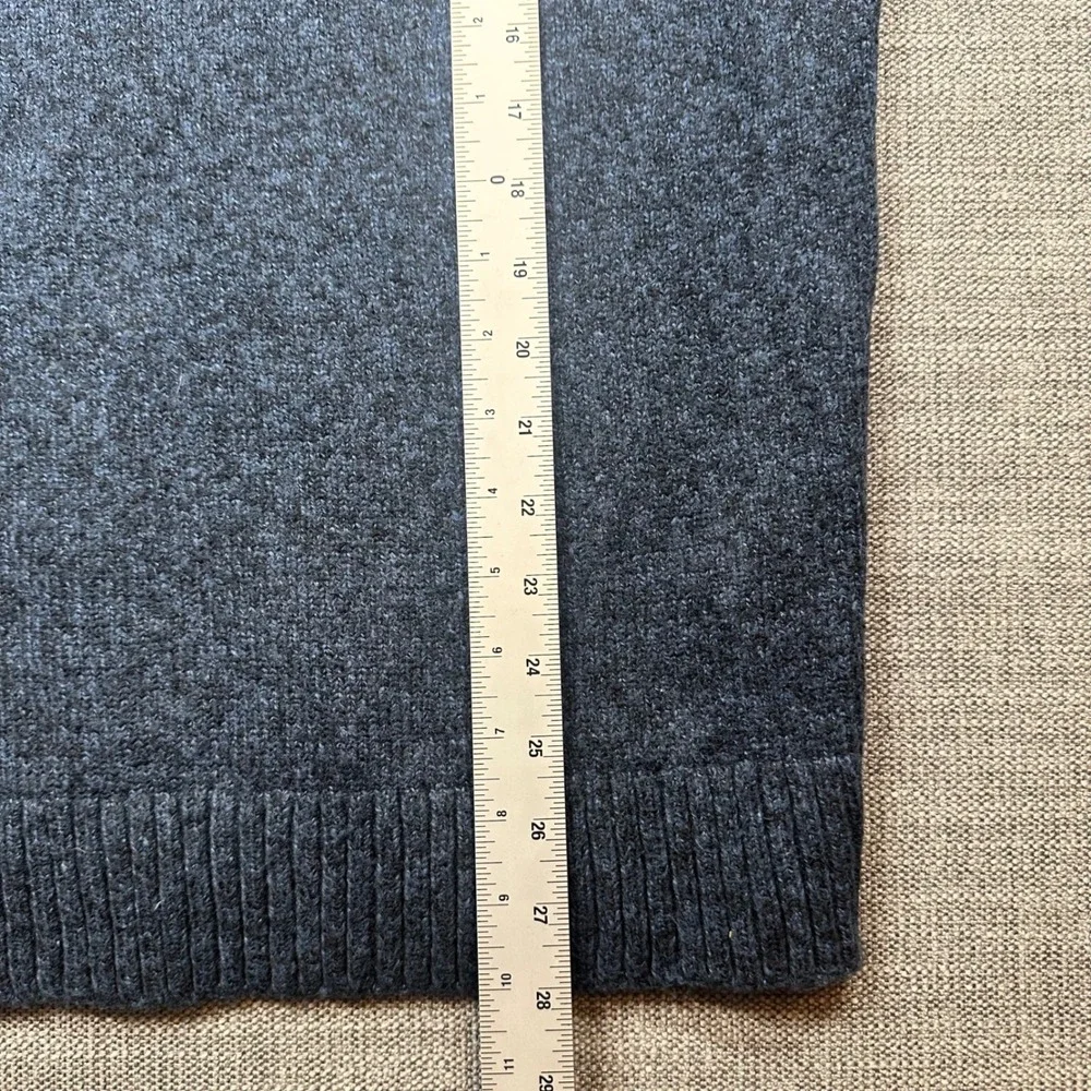 Abercrombie & Fitch Crewneck Sweater Mens Medium Dark Blue Marl Raglan